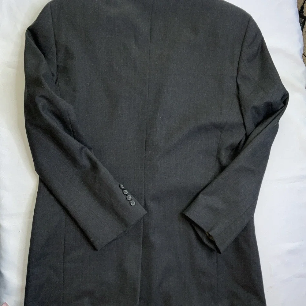 Men's 100% Wool Suit Savile Row Macys‎ Jacket 42 Long Waist 36 X29 Gray